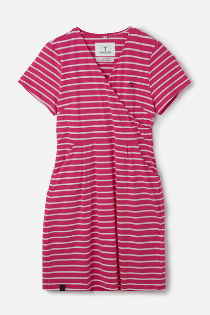 Lighthouse Lena Dress - Pink Stripe