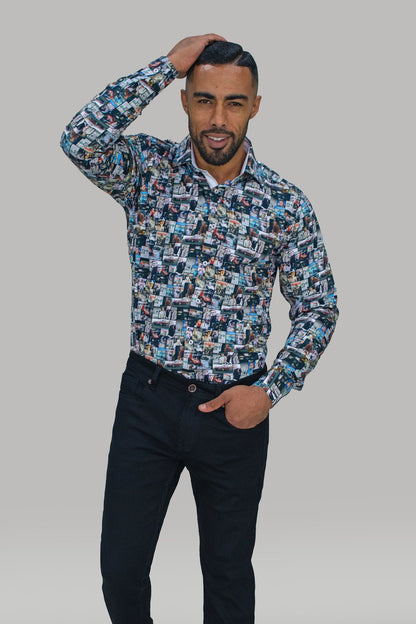 HOUSE OF CAVANI STEVE MCQUEEN PRINTED CAR SHIRT @ www.millscountrystore.com