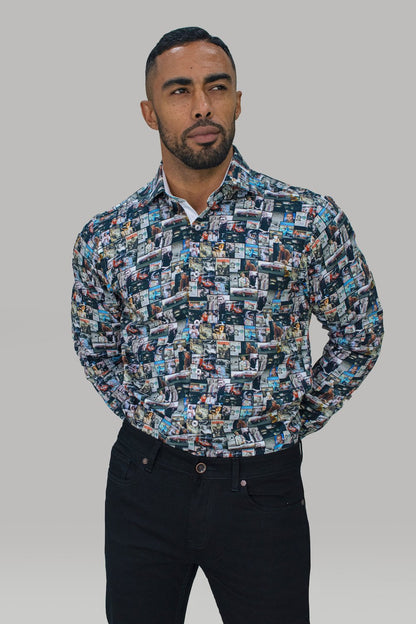 HOUSE OF CAVANI STEVE MCQUEEN PRINTED CAR SHIRT @ www.millscountrystore.com