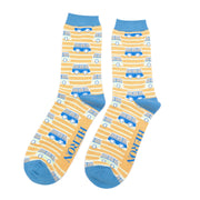 Mr Heron  Campervans Socks Yellow