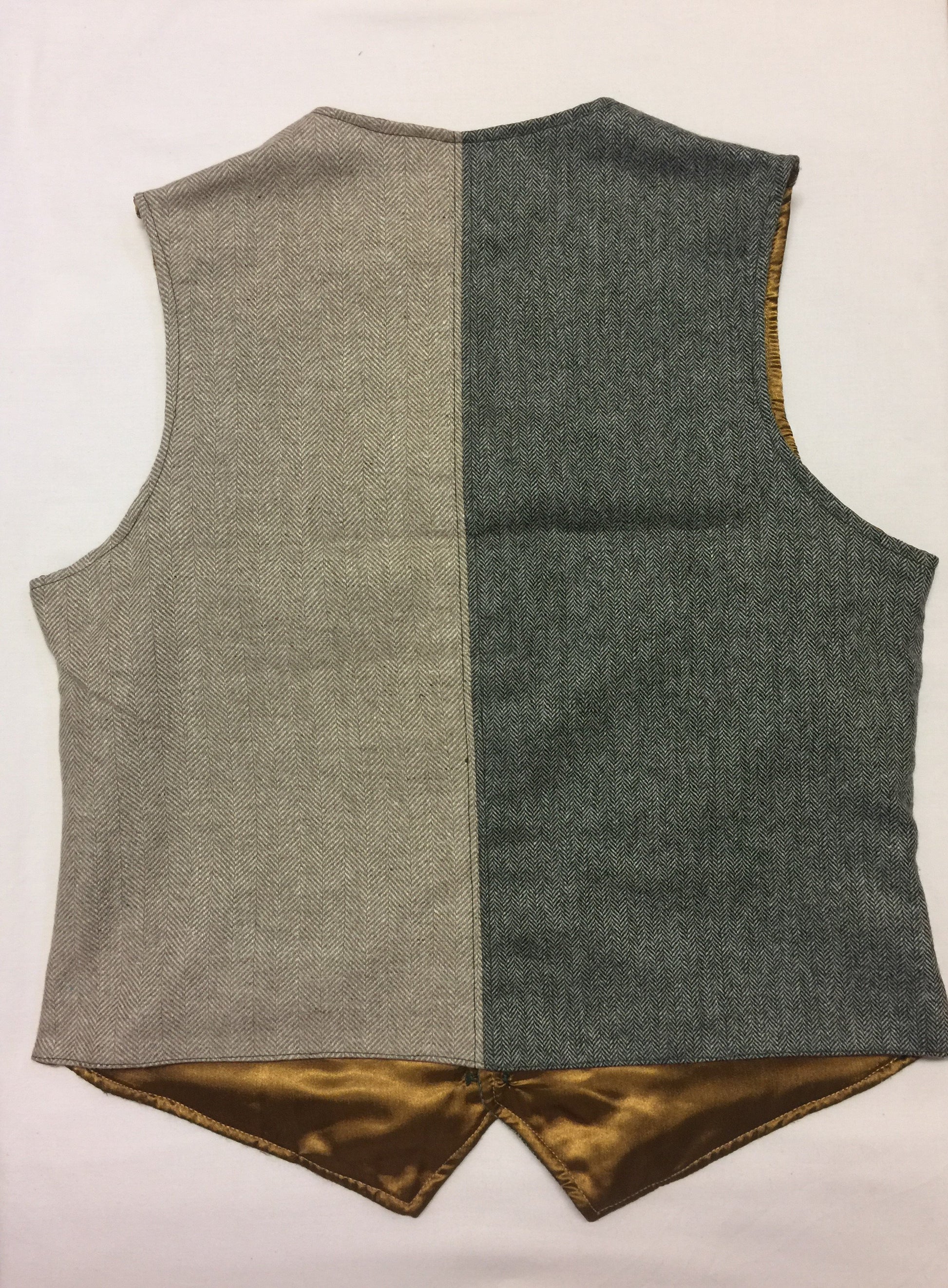 Mens tweed waistcoat