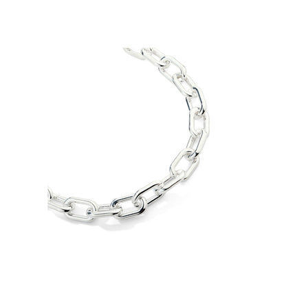 Chocolate - Silver Chunky Chain Adjustable Length Necklace - from Frinkle