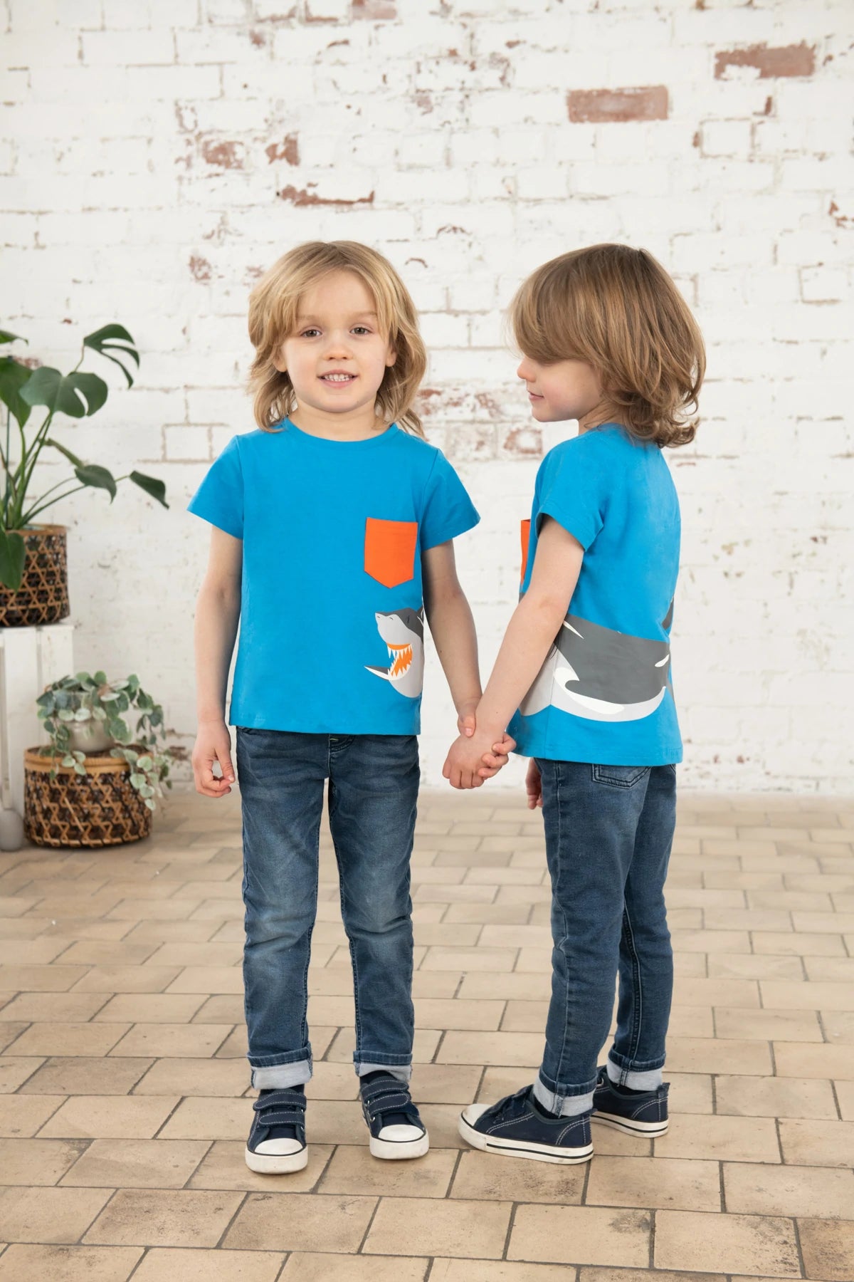 Lighthouse Boys Oliver T-Shirt - Blue Shark