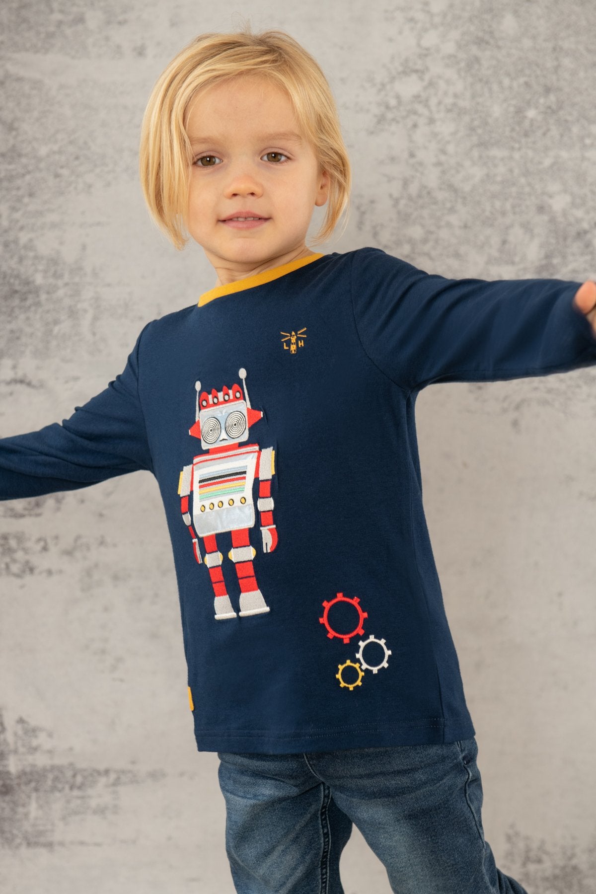 Lighthouse Oliver Boys Jersey in Robot Design