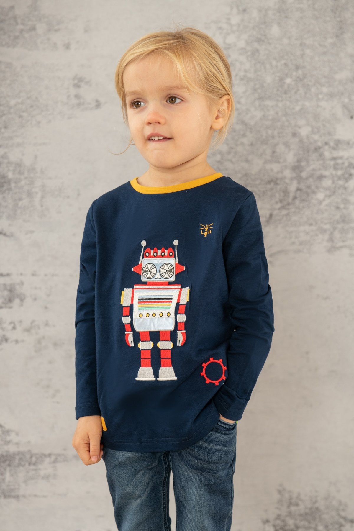 Lighthouse Oliver Boys Jersey in Robot Design
