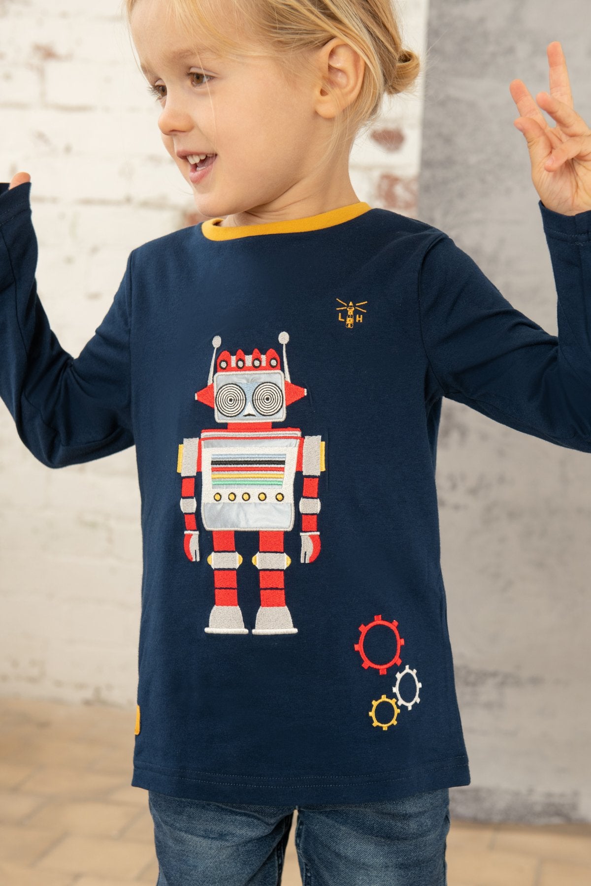 Lighthouse Oliver Boys Jersey in Robot Design