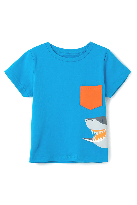 Lighthouse Boys Oliver T-Shirt - Blue Shark