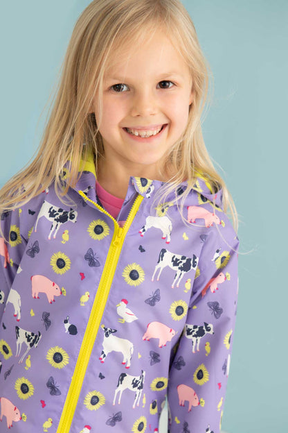 Lighthouse Girls Olivia Waterproof Coat Farm Animal