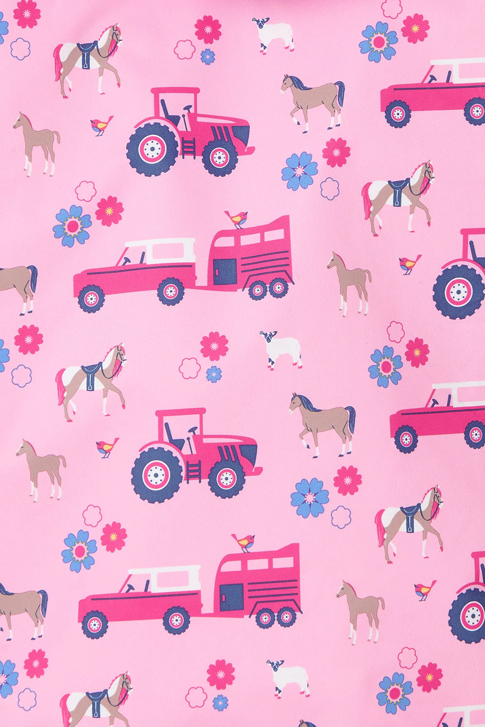 Lighthouse Girls Olivia Waterproof Coat - Blush Pink Farm
