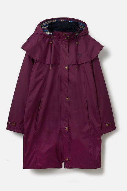 Lighthouse Outrider 3/4 Length Waterproof Raincoat - Plum