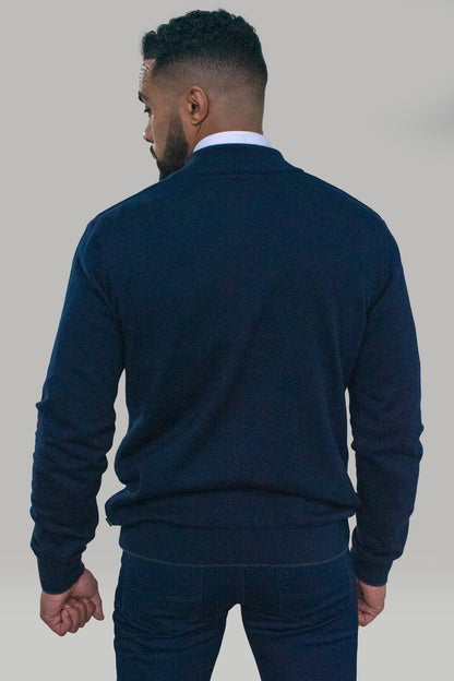 CAVANI NAVY HALF ZIP KNIT @ www.millscountrystore.com