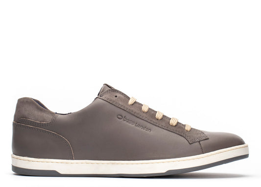 Base London Rave Waxy Sporty Trainer in Grey