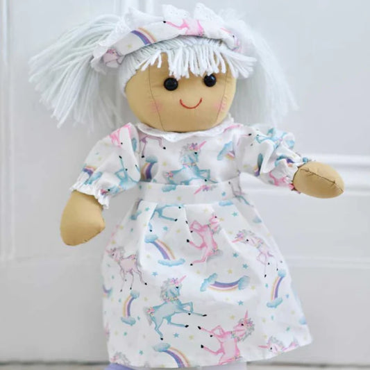 Powell Craft Unicorn Dress 40cm Rag Doll
