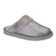 Ladies Sparkle Grey Mule