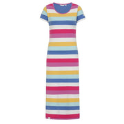 Lazy Jacks Ladies Long T-Shirt Dress In Multi Colour LJ150 @ www.millscountrystore.com