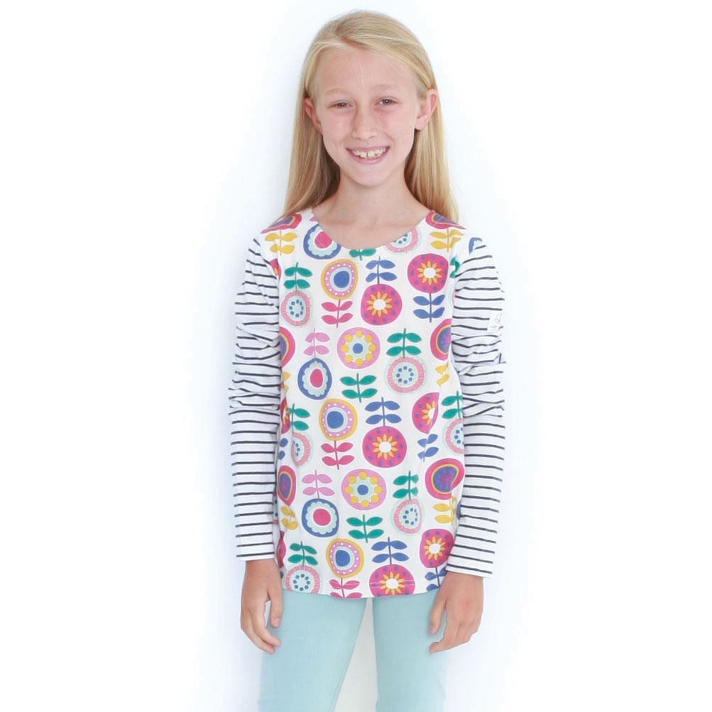 Lazy Jacks LJ97CP Printed Breton Top @ www.millscountrystore.com