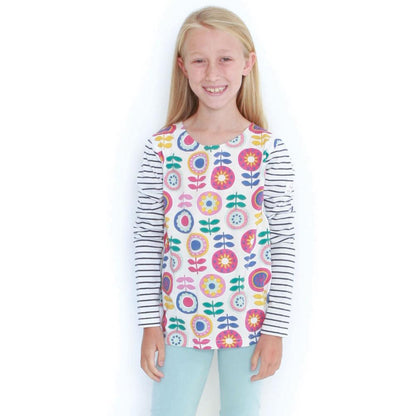 Lazy Jacks LJ97CP Printed Breton Top @ www.millscountrystore.com