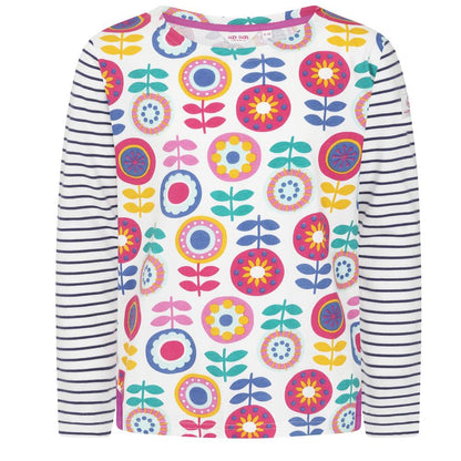 Lazy Jacks LJ97CP Printed Breton Top @ www.millscountrystore.com