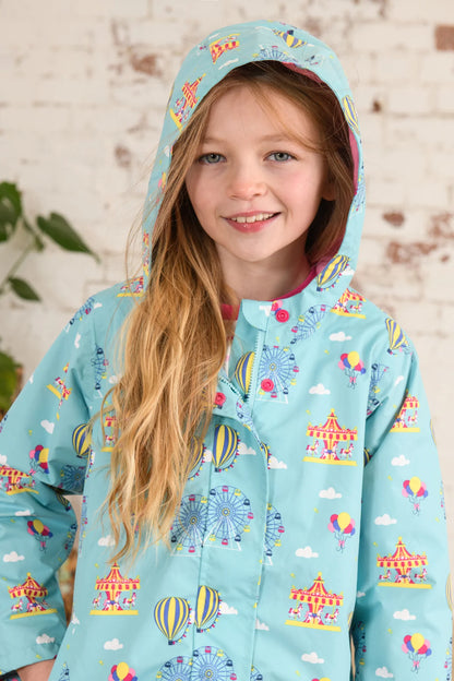 Lighthouse Girls Olivia Waterproof Coat - Carnival Print