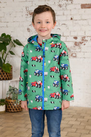 Lighthouse Boys Ethan Waterproof Pea Green Tractor