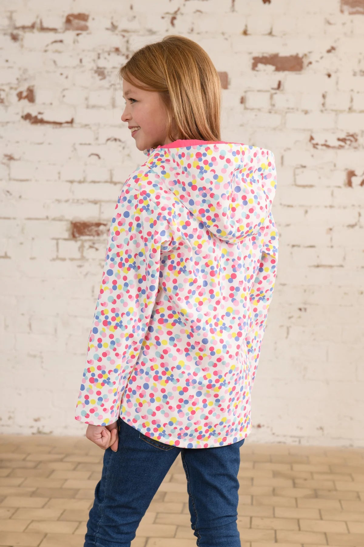 Lighthouse Girls Heidi Waterproof Coat - Confetti Print