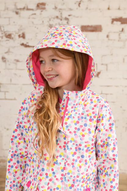 Lighthouse Girls Heidi Waterproof Coat - Confetti Print