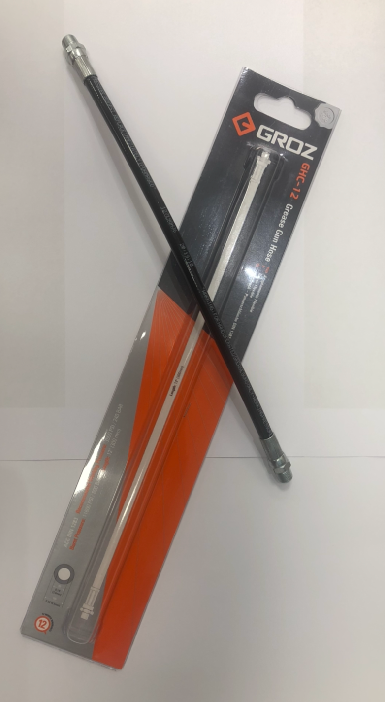 GROZ GHC-12 FLEXIBLE GREASE GUN HOSE