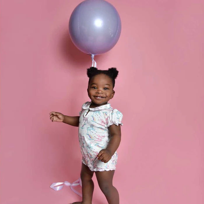 Powell Craft Unicorn Print Baby Grow UN8