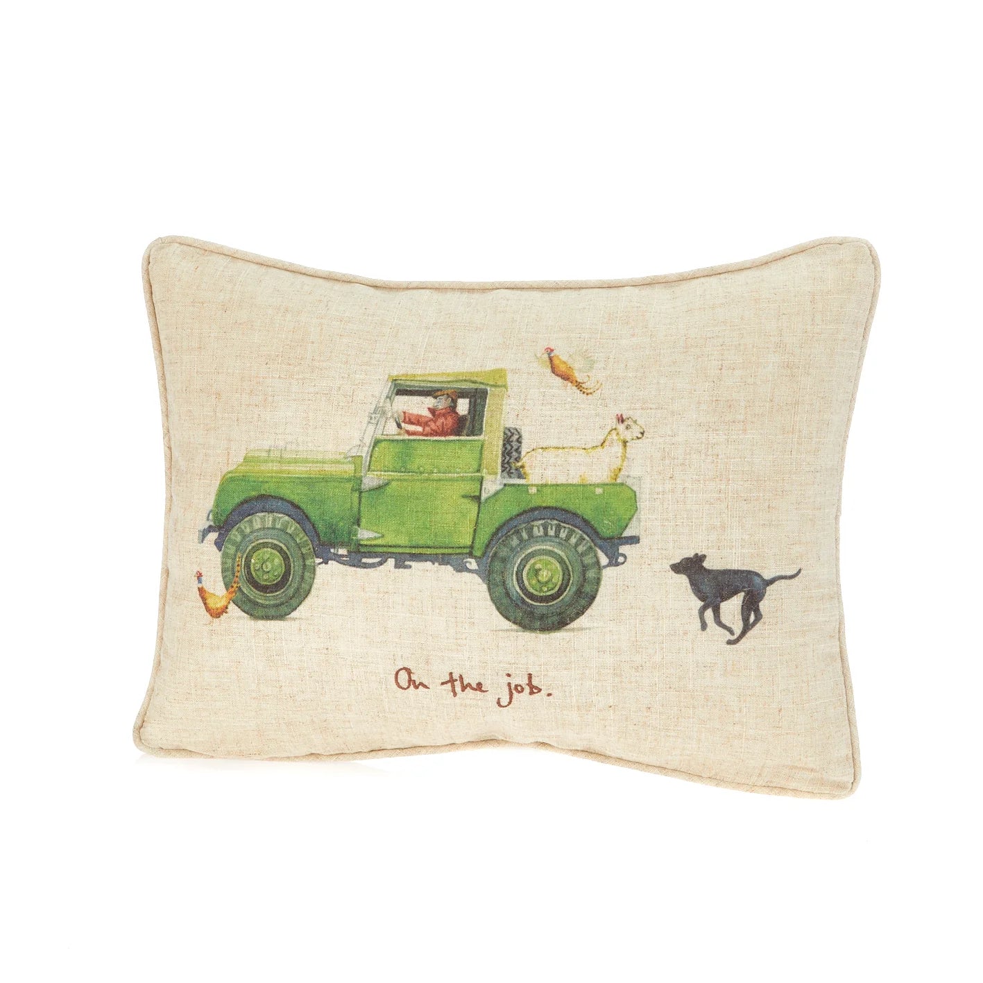 On the Job Linen Mix Cushion