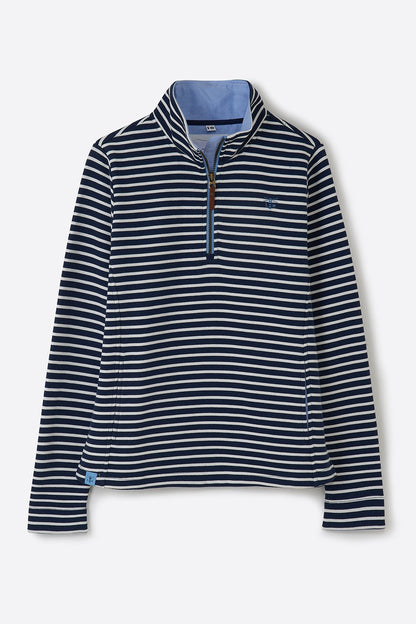 Lighthouse Shore Sweatshirt - Midnight Stripe