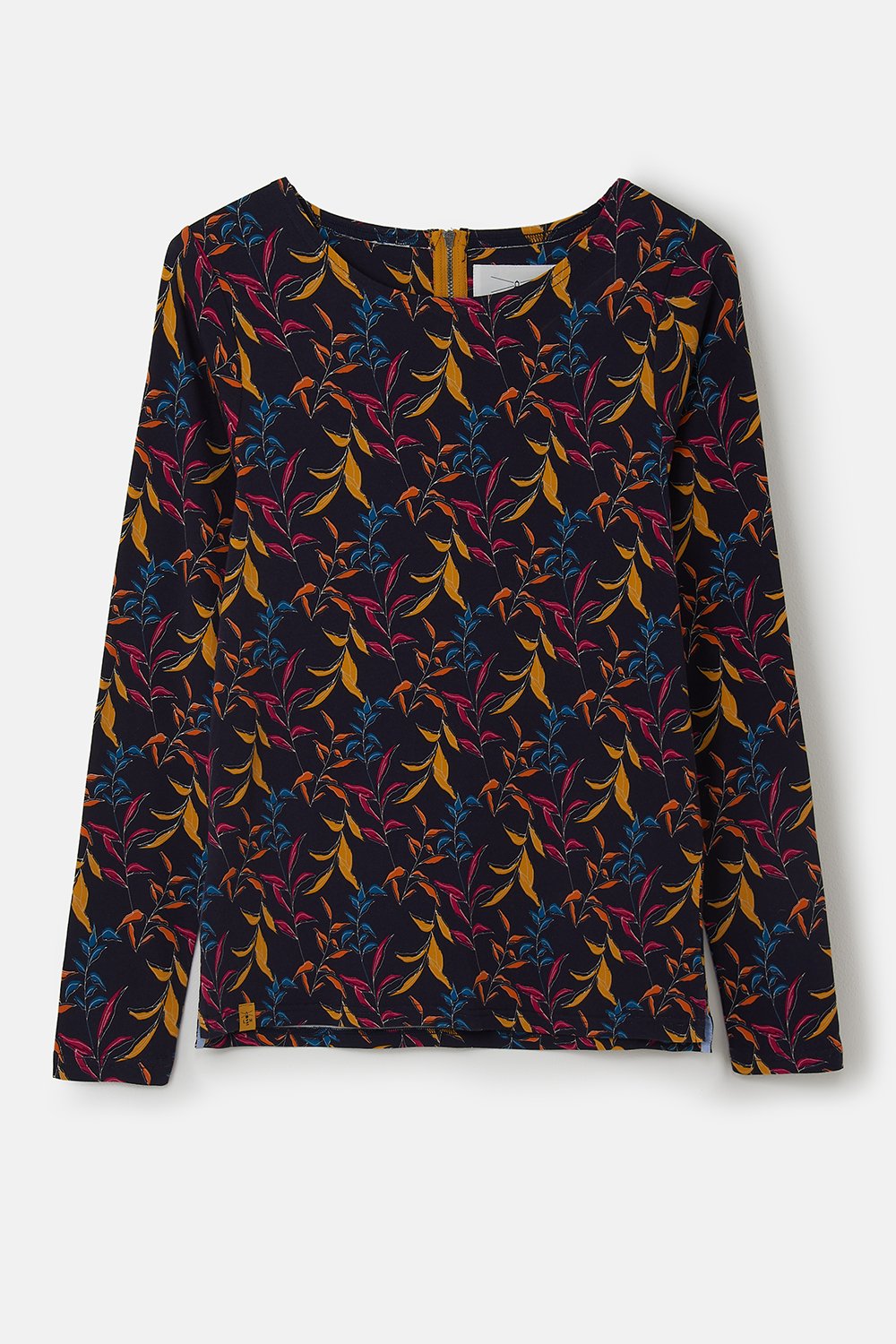 Lighthouse Causeway Breton Long Sleeve Top in Autumnal Print
