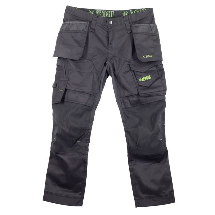Apache ATS Flex Holster Work Trouser Black/Grey @ millscountrystore.com