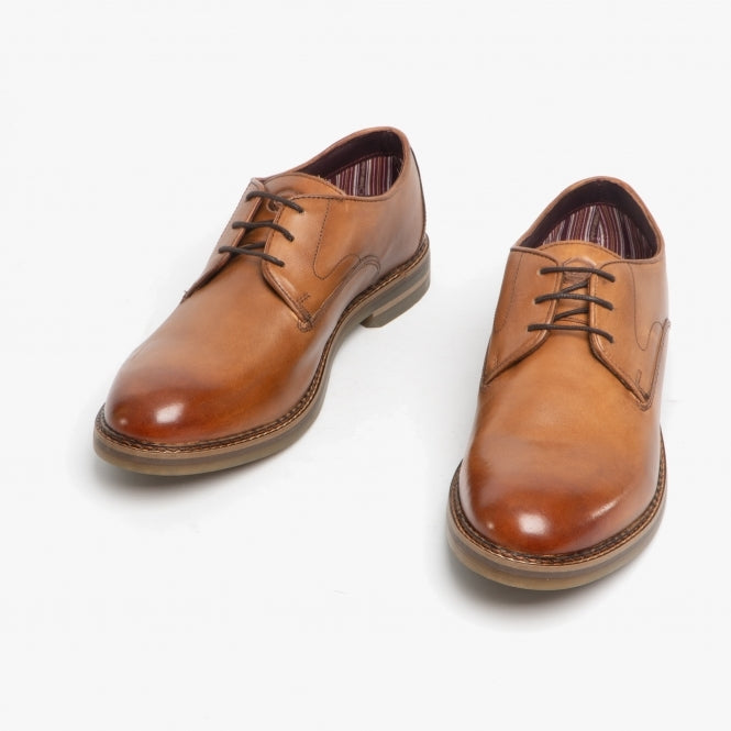 Base London Wayne in Burnished Tan Stylish Shoe