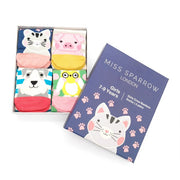 Miss Sparrow  Girls 7-9 Years Crew Bamboo Socks Gift Box