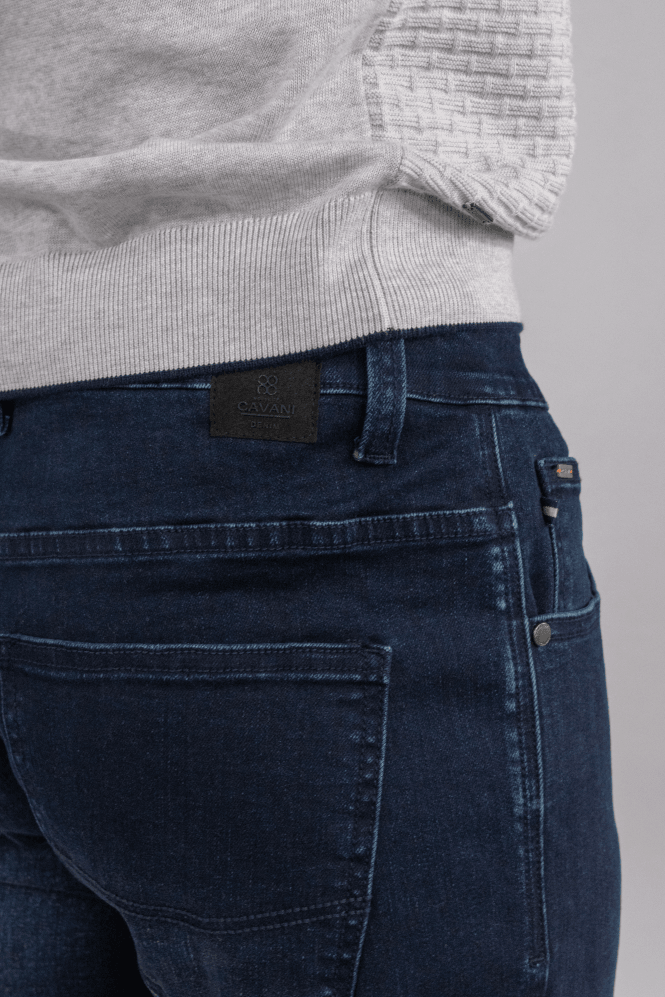 Cavani Dempsey Navy Denim Jeans - Boot Cut