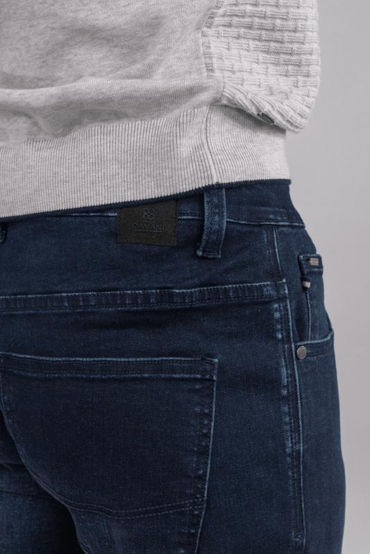 Cavani Dempsey Navy Denim Jeans - Boot Cut
