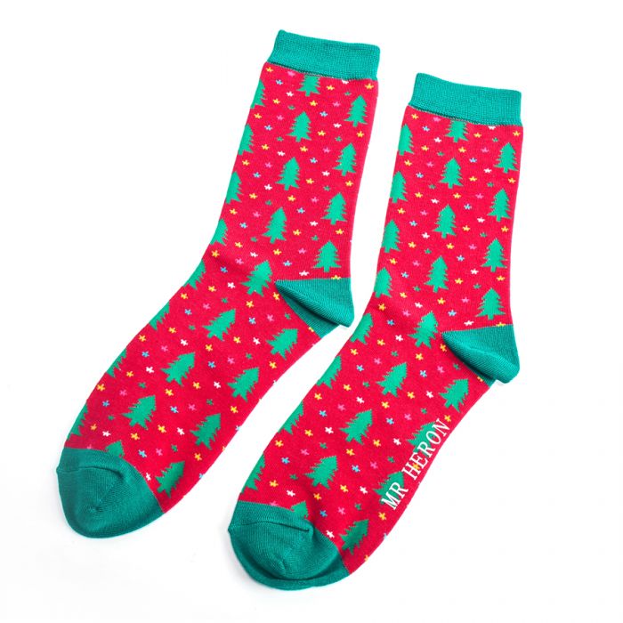 Mr Heron  Christmas Trees Socks Gift Box
