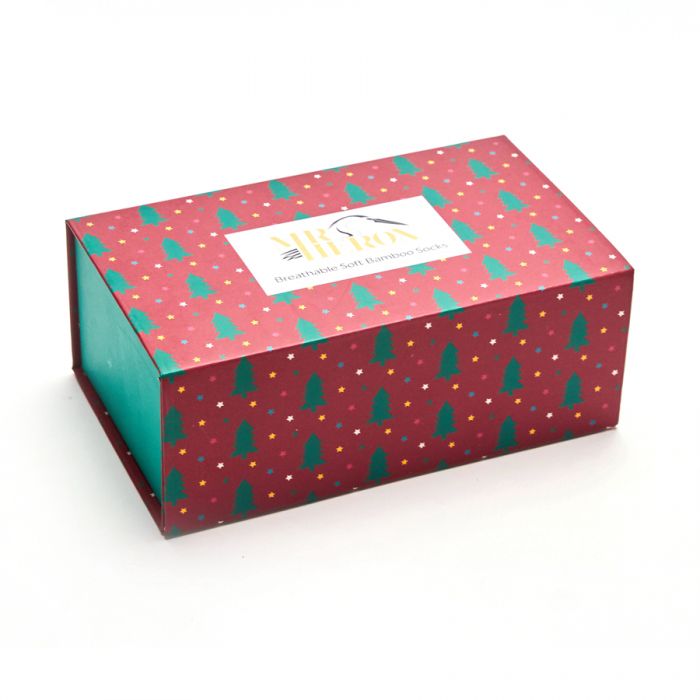Mr Heron  Christmas Trees Socks Gift Box