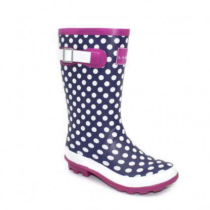 Lunar Kids Dotty Wellingtons