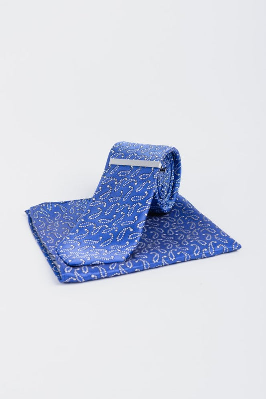 Cavani 808 Light Blue Tie Set