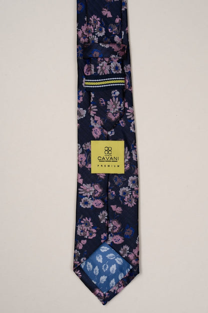 Cavani 810 Navy Tie Set