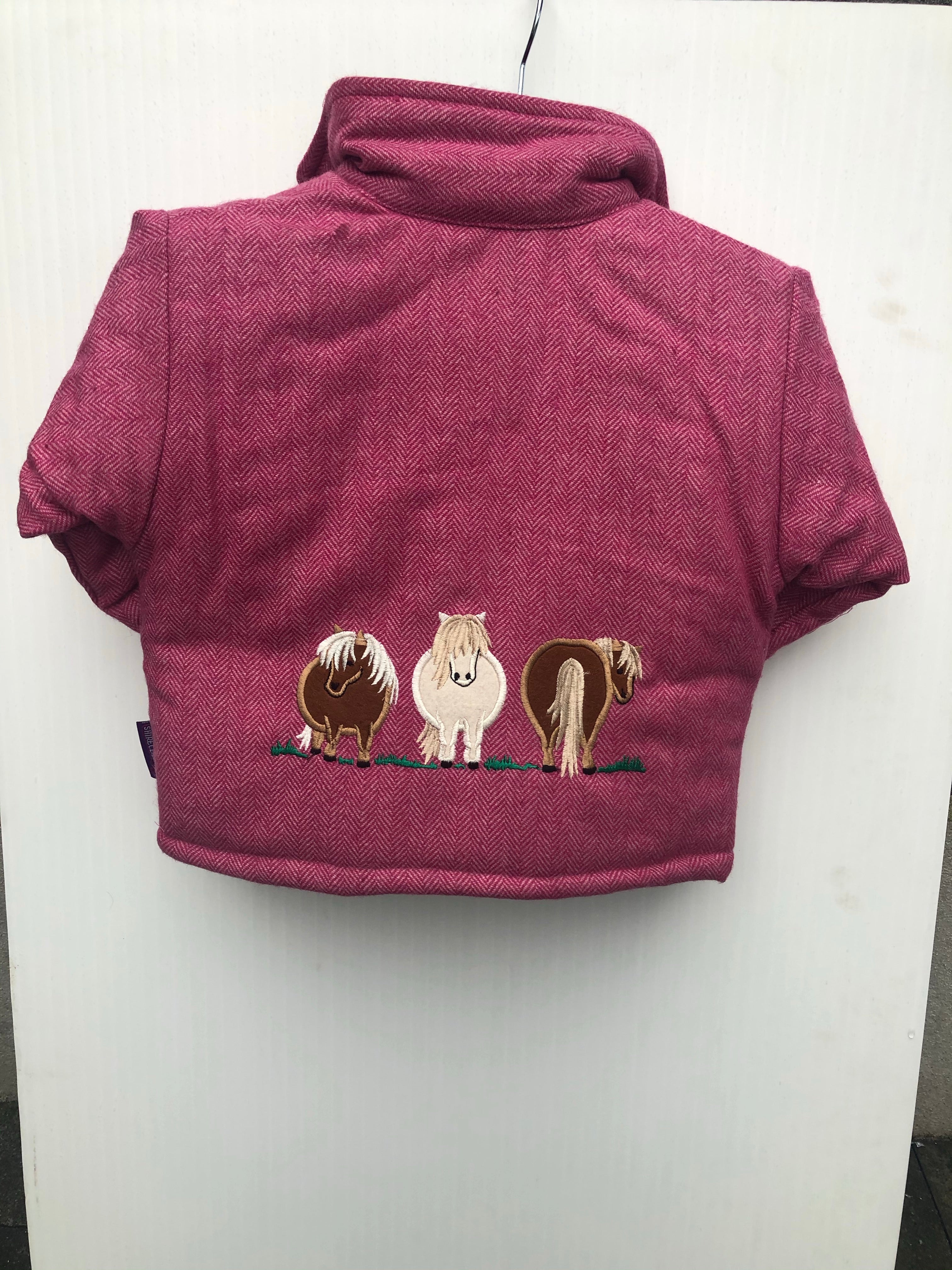 Baby Girls' Fat Pony`s Tweed Jacket in Fushsia Pink @ www.millscountrystore.com