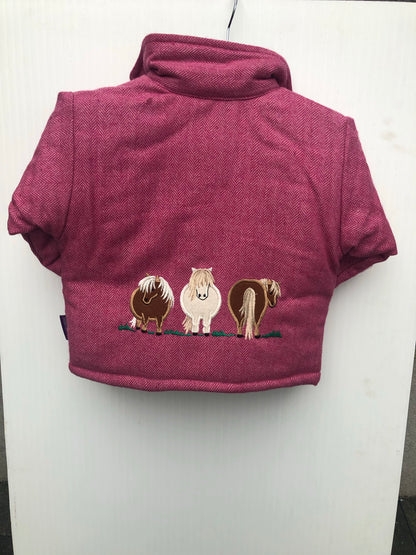 Baby Girls' Fat Pony`s Tweed Jacket in Fushsia Pink @ www.millscountrystore.com