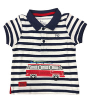 Boys Pier Eclipse Striped Polo Shirt