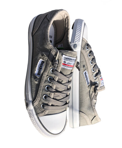 Ladies Canvas Grey Shoes Sneakers UK EU 36