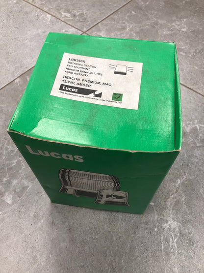 Lucas LBB260K Rotating Beacon Lamp feu Tournant 12/24V Magentic Amber @ millscountrystore.com