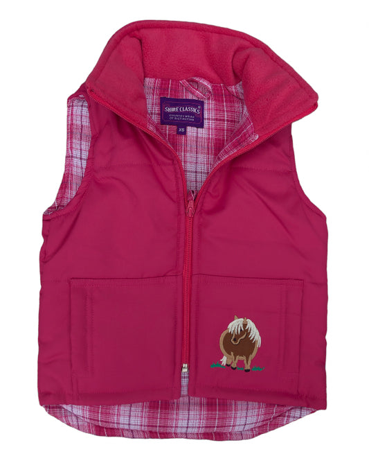 Girls' Pony Bodywarmer in Pink