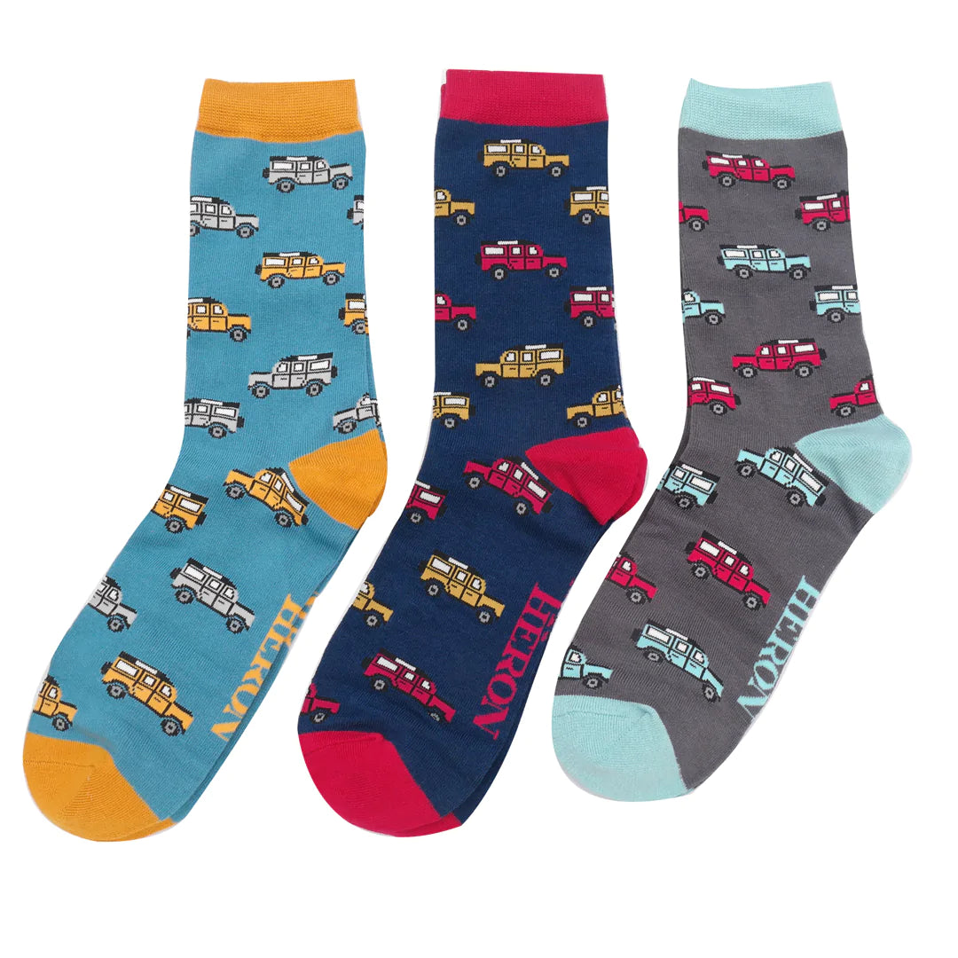 Mr Heron  Jeep  Socks Gift Box