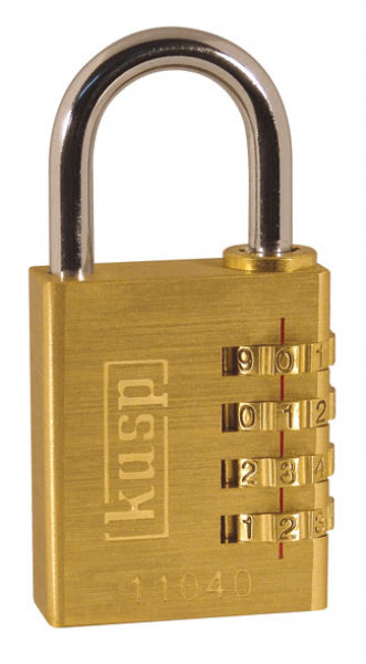 KASP SECURITY - PREMIUM BRASS COMBINATION PADLOCK - K11040D