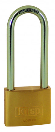 KASP HIGH SECURITY - PREMIUM BRASS PADLOCK - LONG SHACKLE- K12040L63D